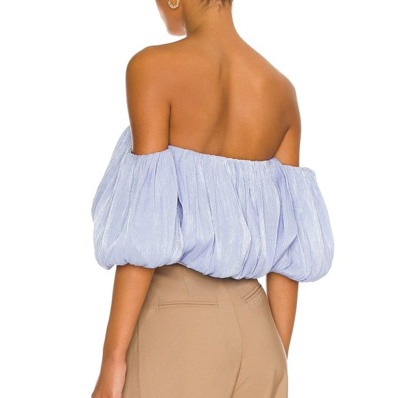 NWT Line & Dot Audrey Off The Shoulder Blouse - Picture 2 of 4